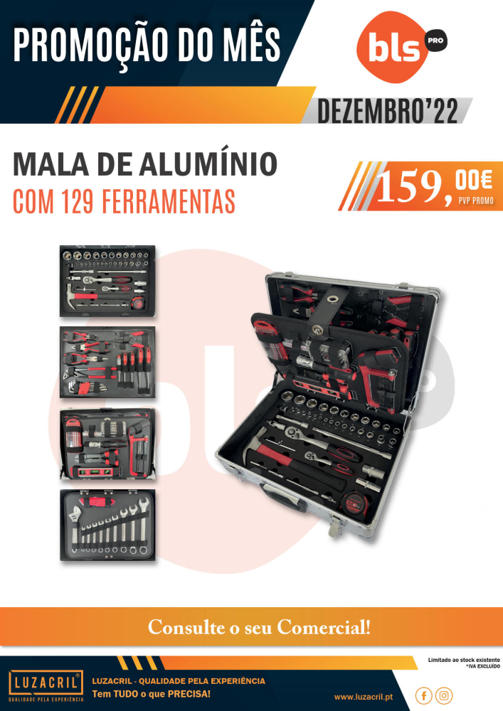 Promoção do Mês - Mala de Alumínio